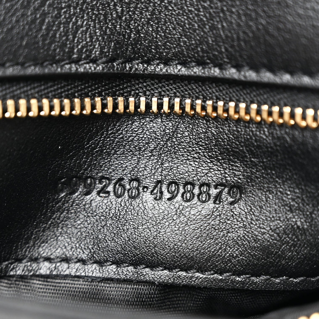 Roxy Calfskin Blondie Chain Shoulder Flap Bag Black