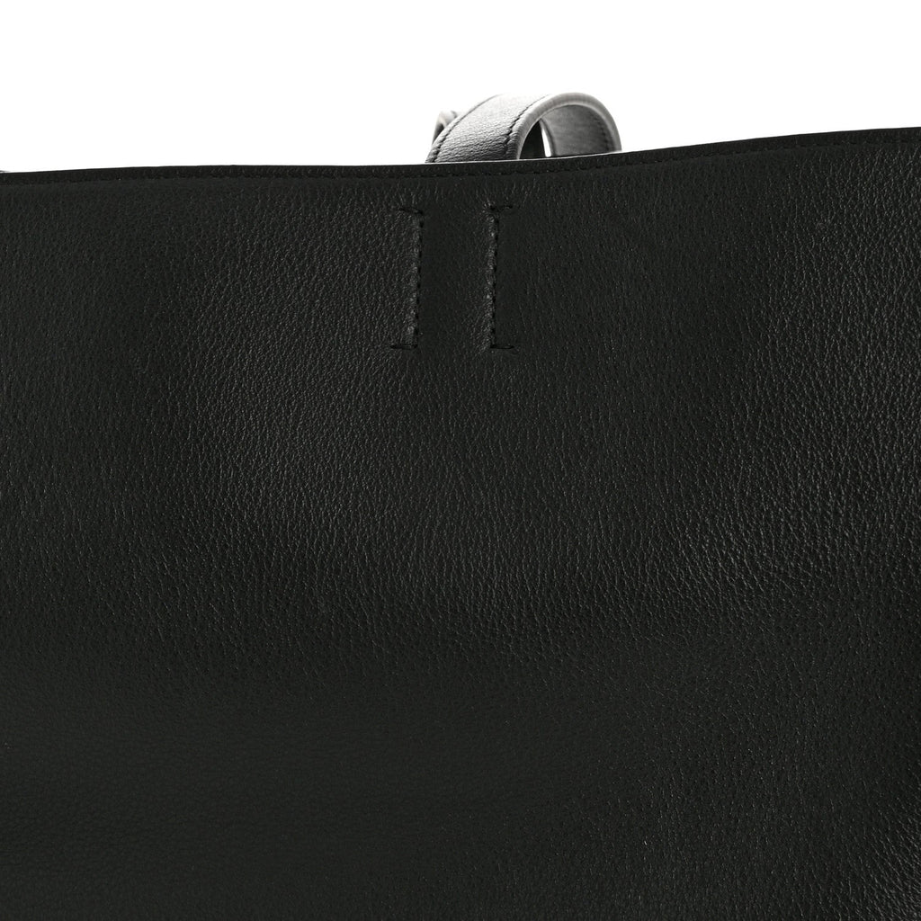 Smooth Calfskin Everyday East West Tote Bag Black