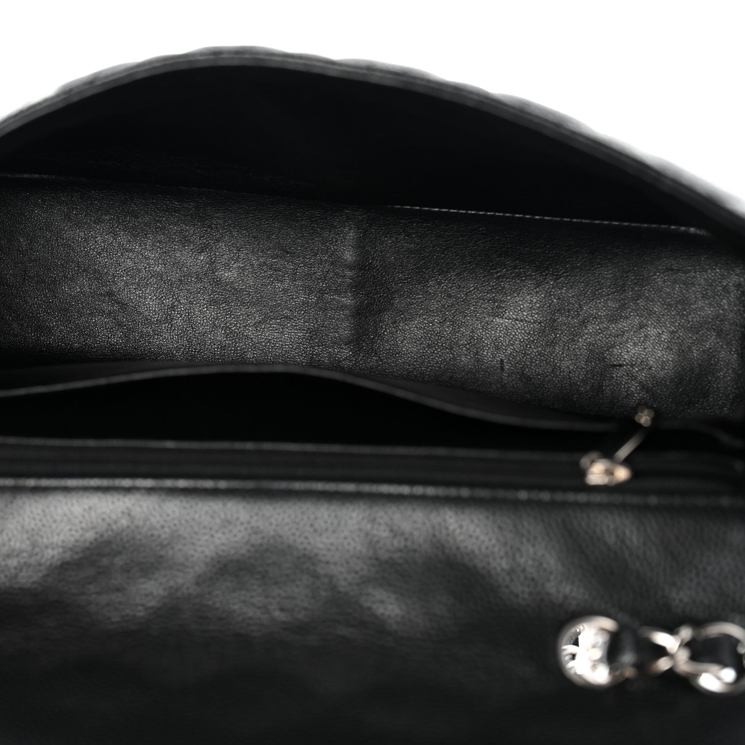 Caviar Quilted Jumbo Single Flap Black