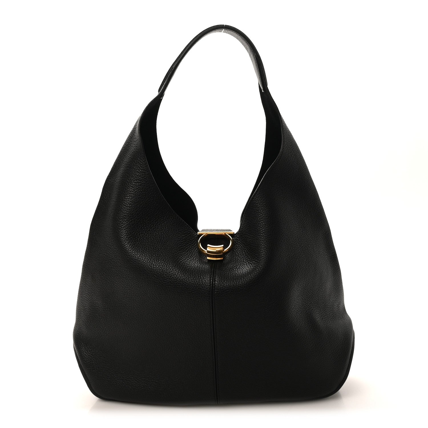 Calfskin Margot Hobo Black