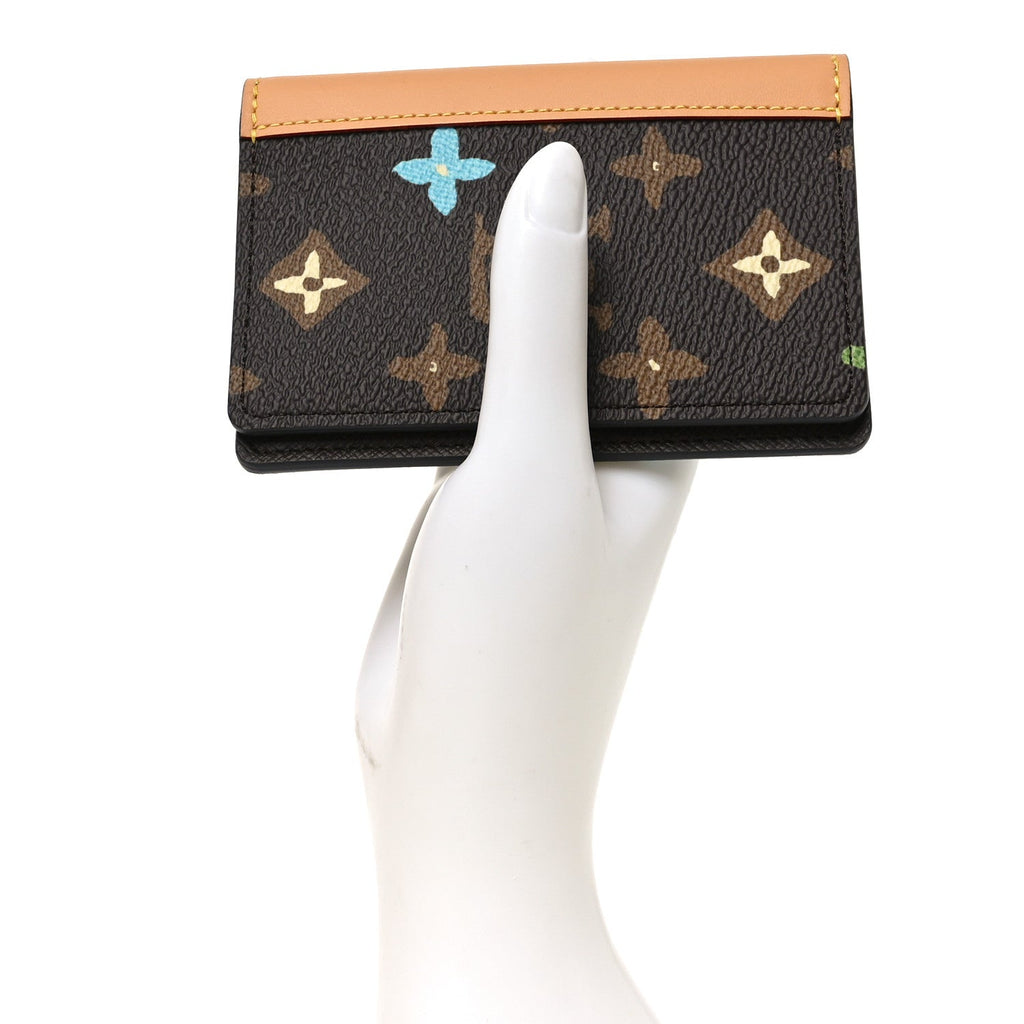 Monogram Craggy Pocket Organizer Chocolate
