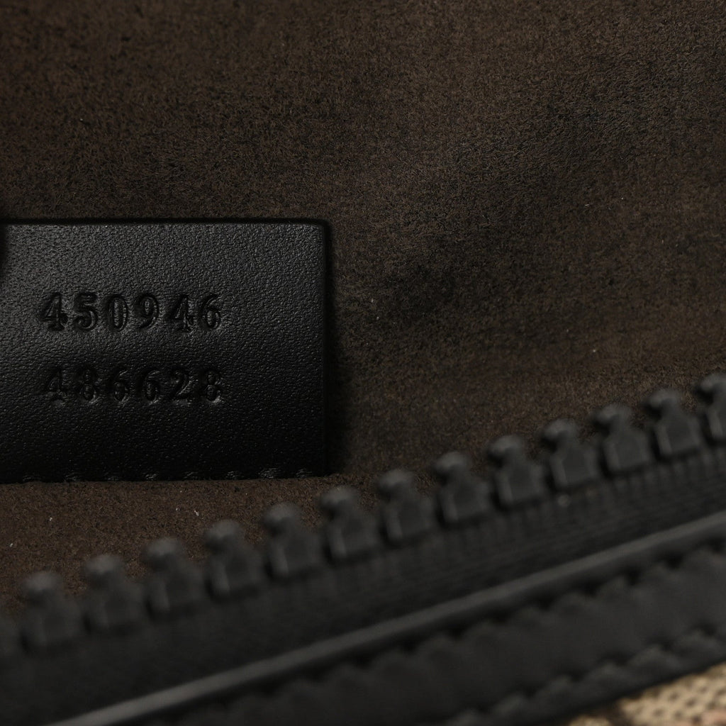 GG Supreme Monogram Belt Bag Black