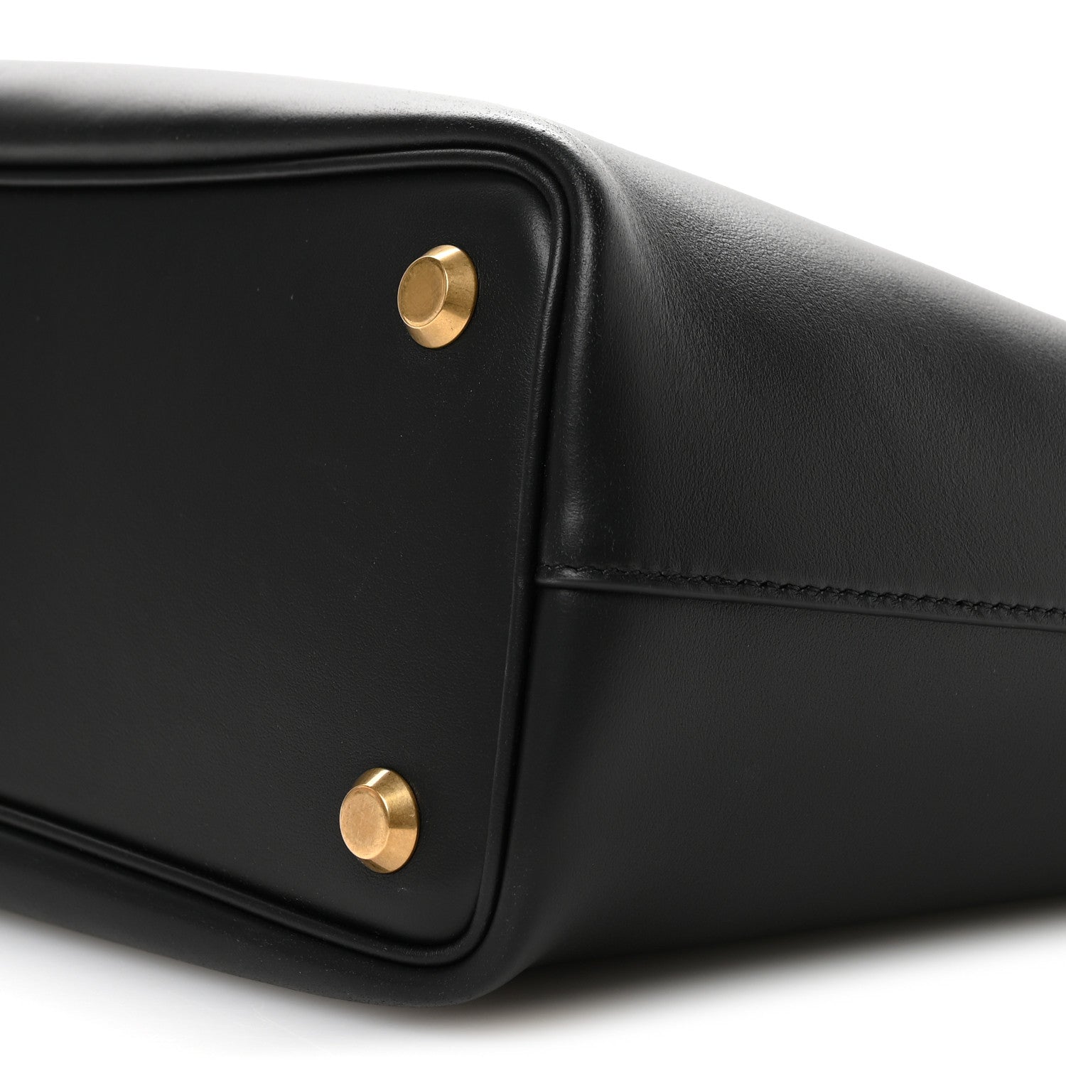 Smooth Calfskin Medium Bel Tote Bag Black