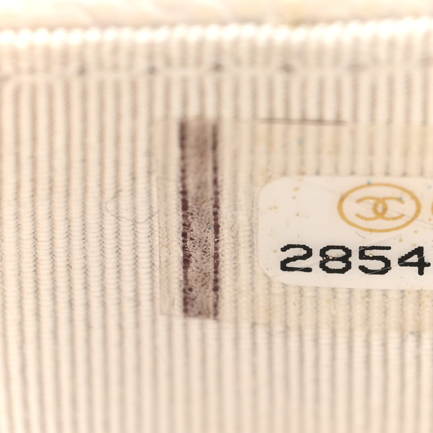 Caviar Quilted CC Zip  Holder White