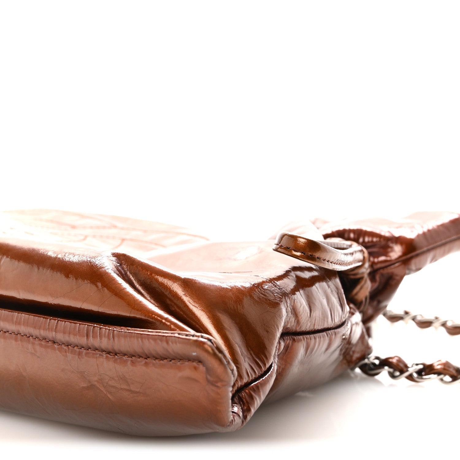 Patent Bonbons Shopper Tote Bronze