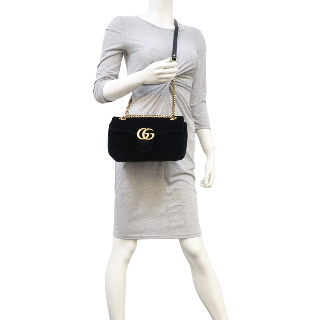 Gucci GG Marmont Velvet Small Shoulder Bag