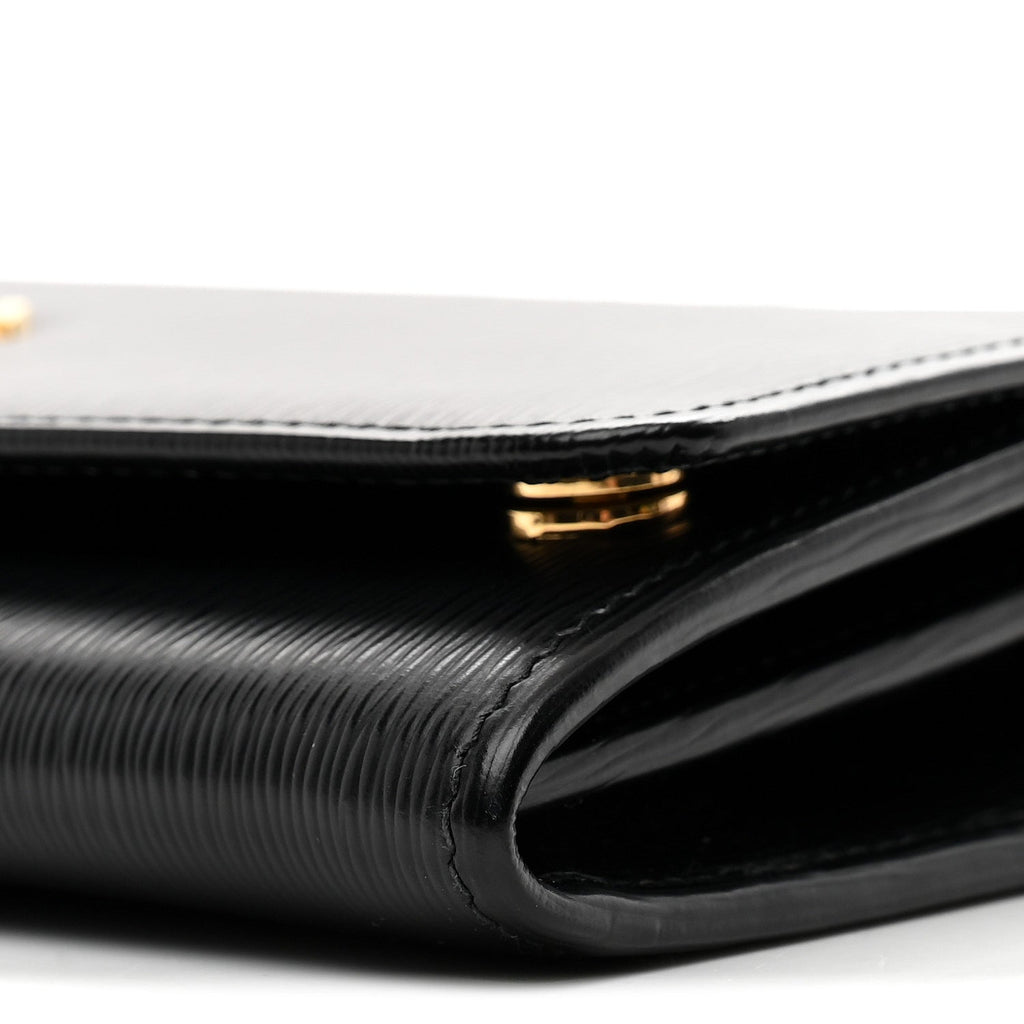 Vitello Move Metal Oro Chain Wallet Black