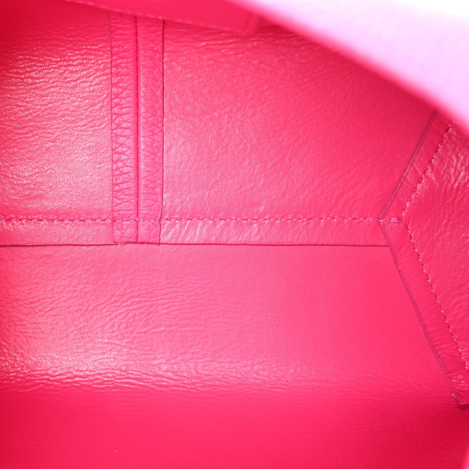 Grained Calfskin Mini The Sack Bag Hot Pink