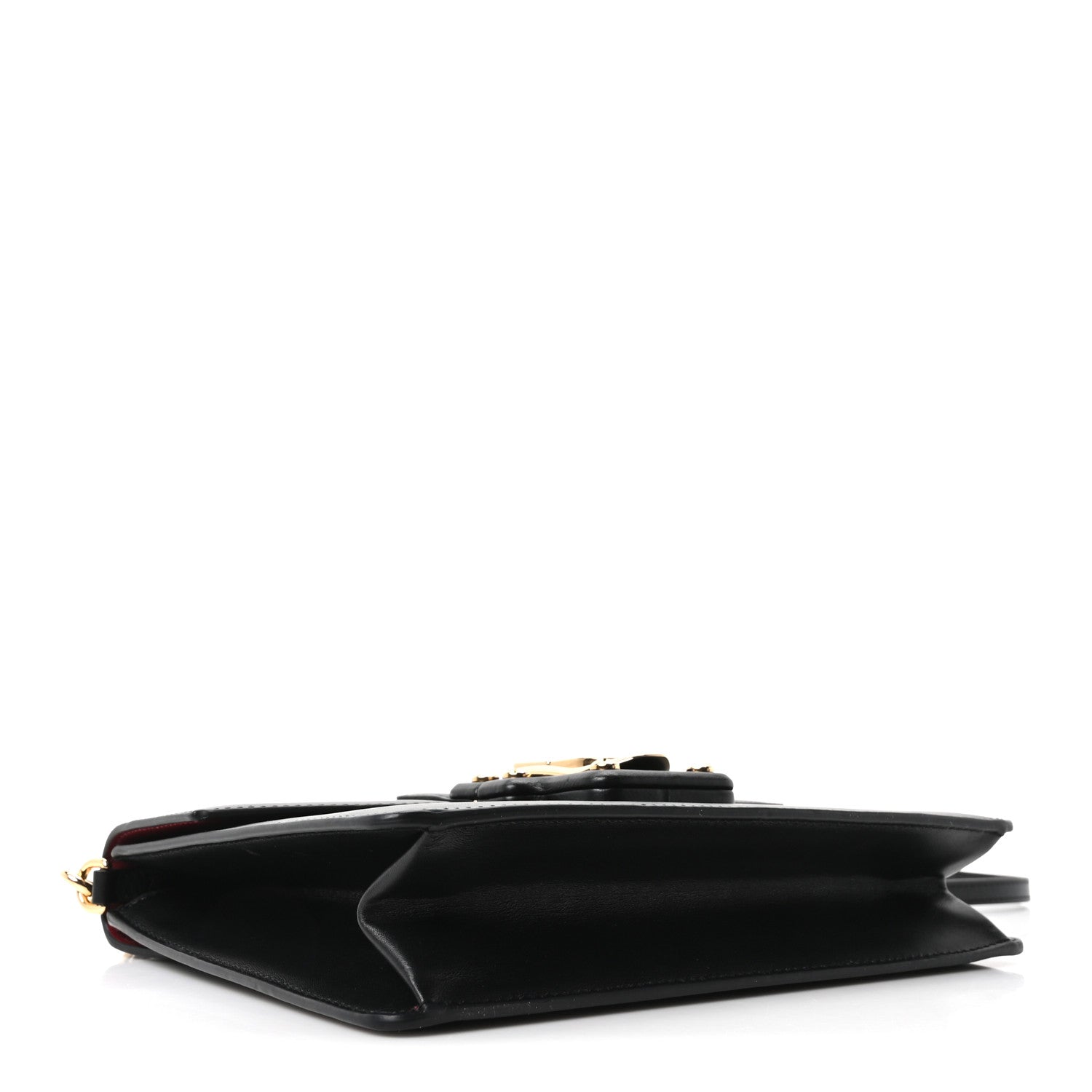 Calfskin Lucia Shoulder Bag Black