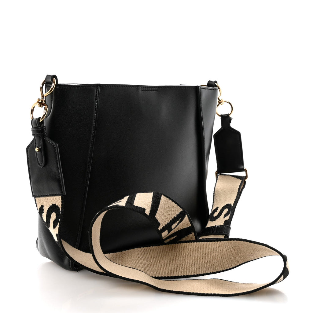 Eco Alter Nappa Perforated Logo Mini Crossbody Black
