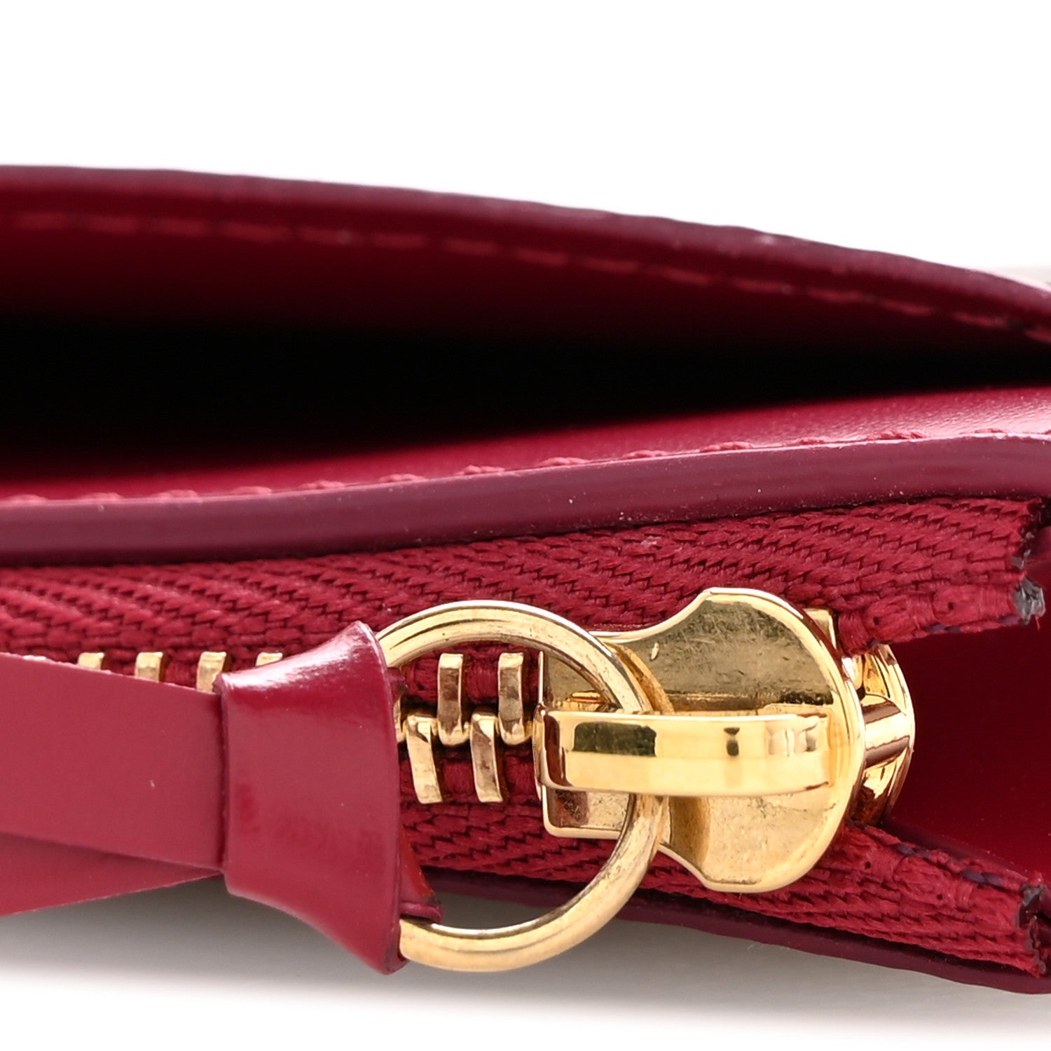 Monogram Zipped  Holder Fuchsia