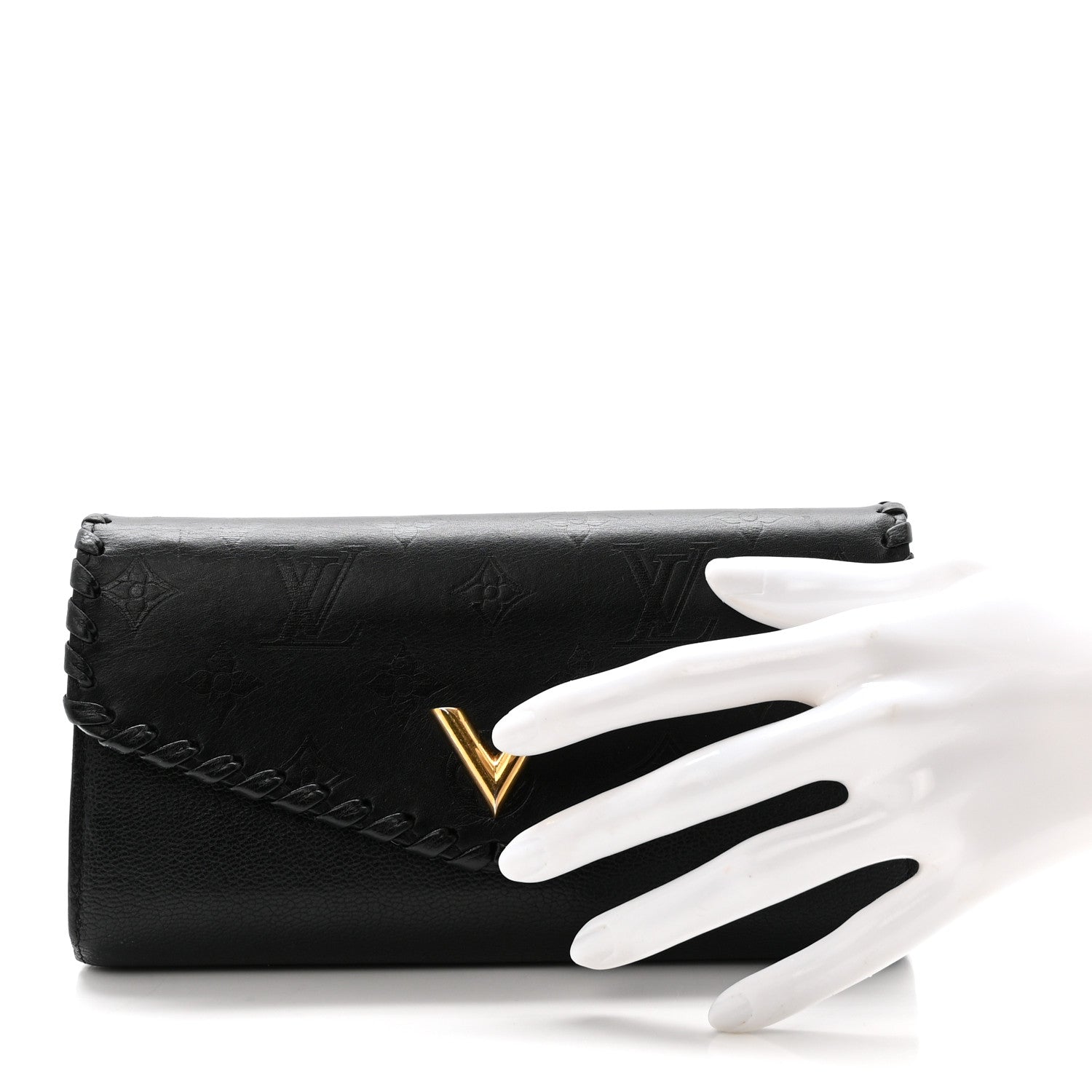 Monogram Cuir Plume Very Wallet Black