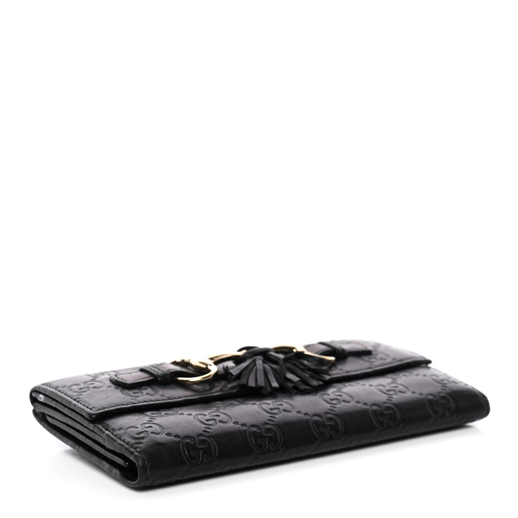 Guccissima Emily Continental Wallet Black