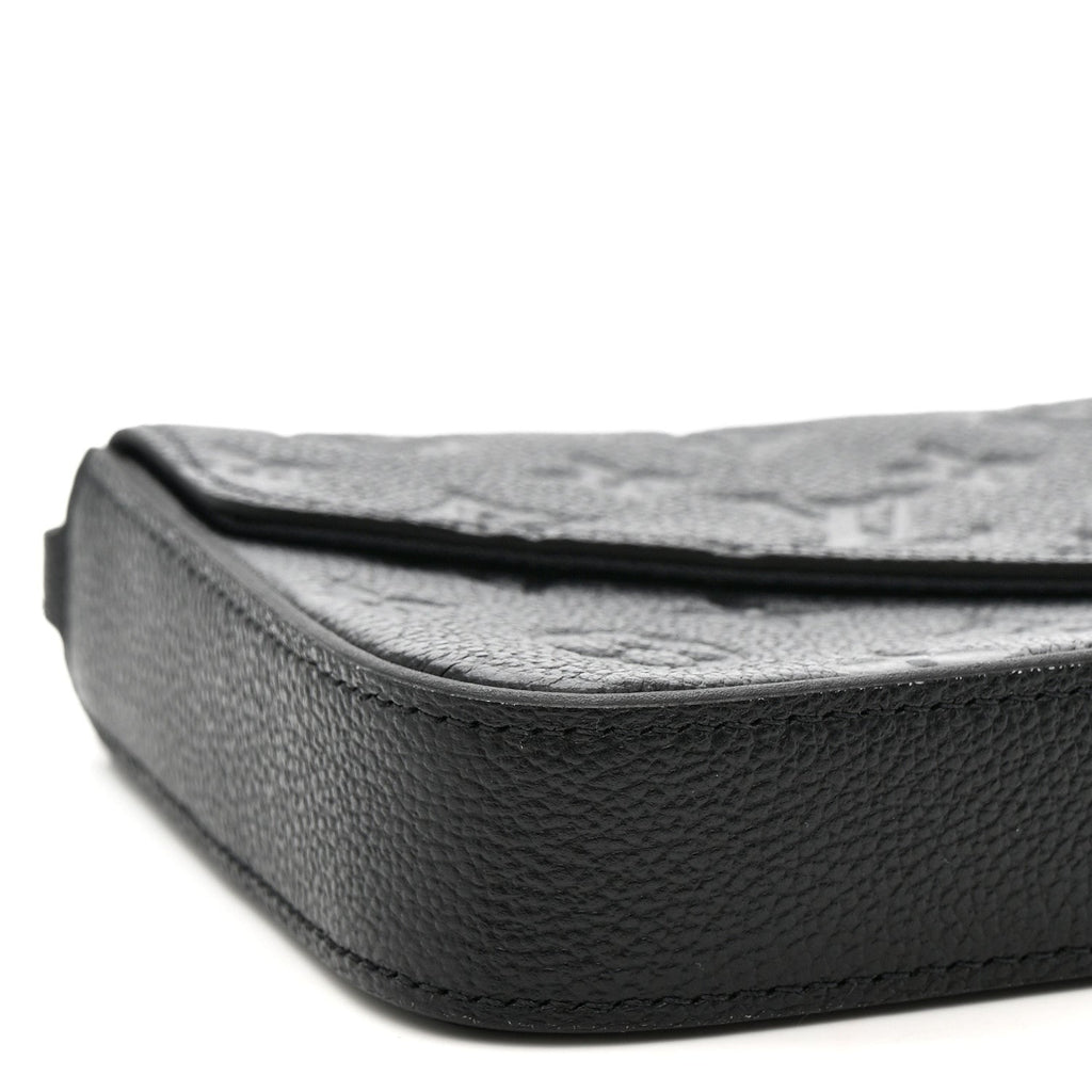 Empreinte Pochette Felicie Chain Wallet Black