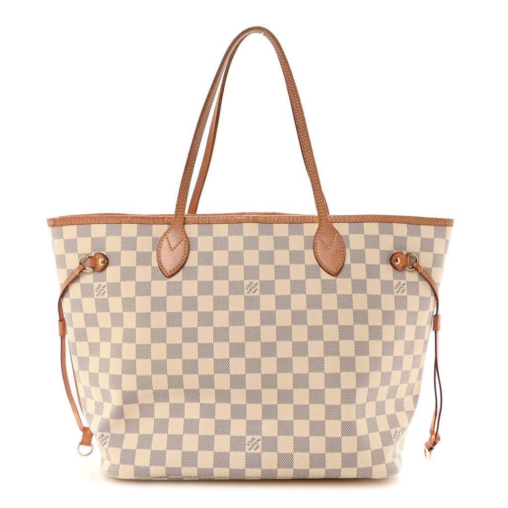 Damier Azur Neo Neverfull MM Rose Ballerine