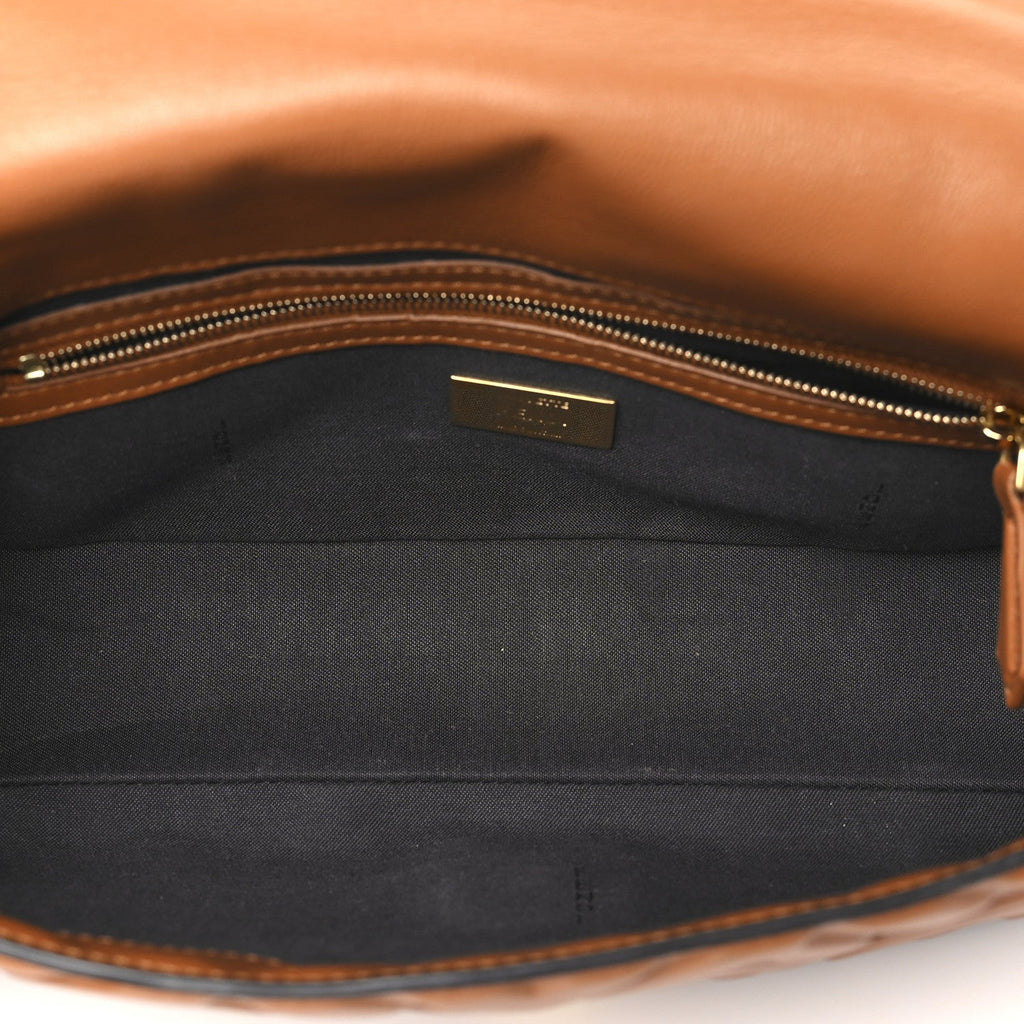 Nappa FF 1974 Embossed Baguette Coloniale