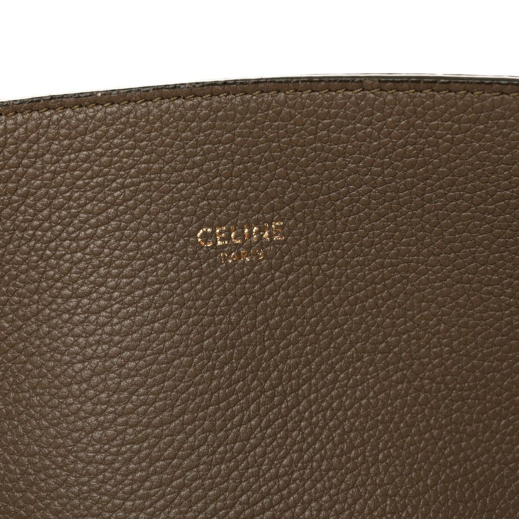 Soft Grained Calfskin Small Belt Cabas Phantom Taupe