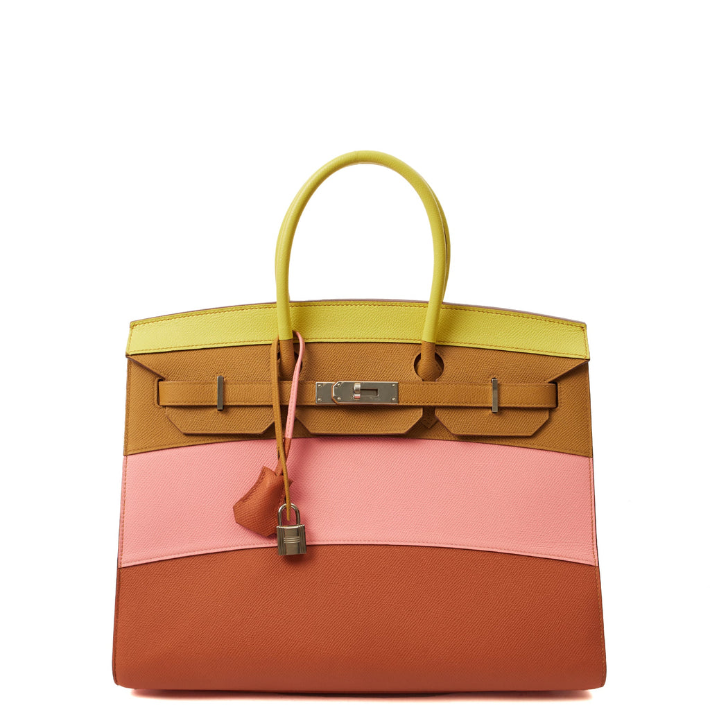 Hermes Tote Birkin 35 in Rose Confetti, Epsom Leather