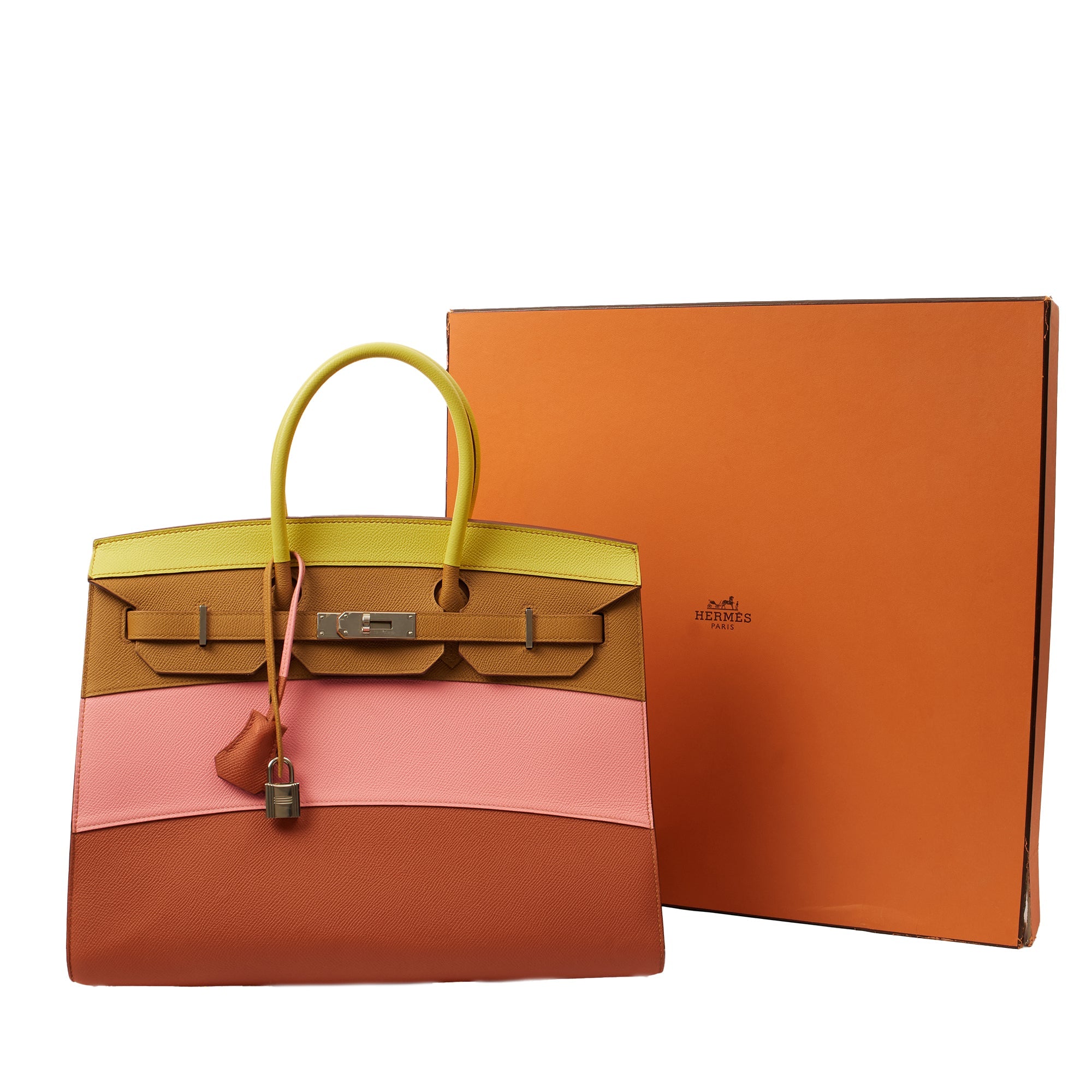 Hermes Tote Birkin 35 in Rose Confetti, Epsom Leather