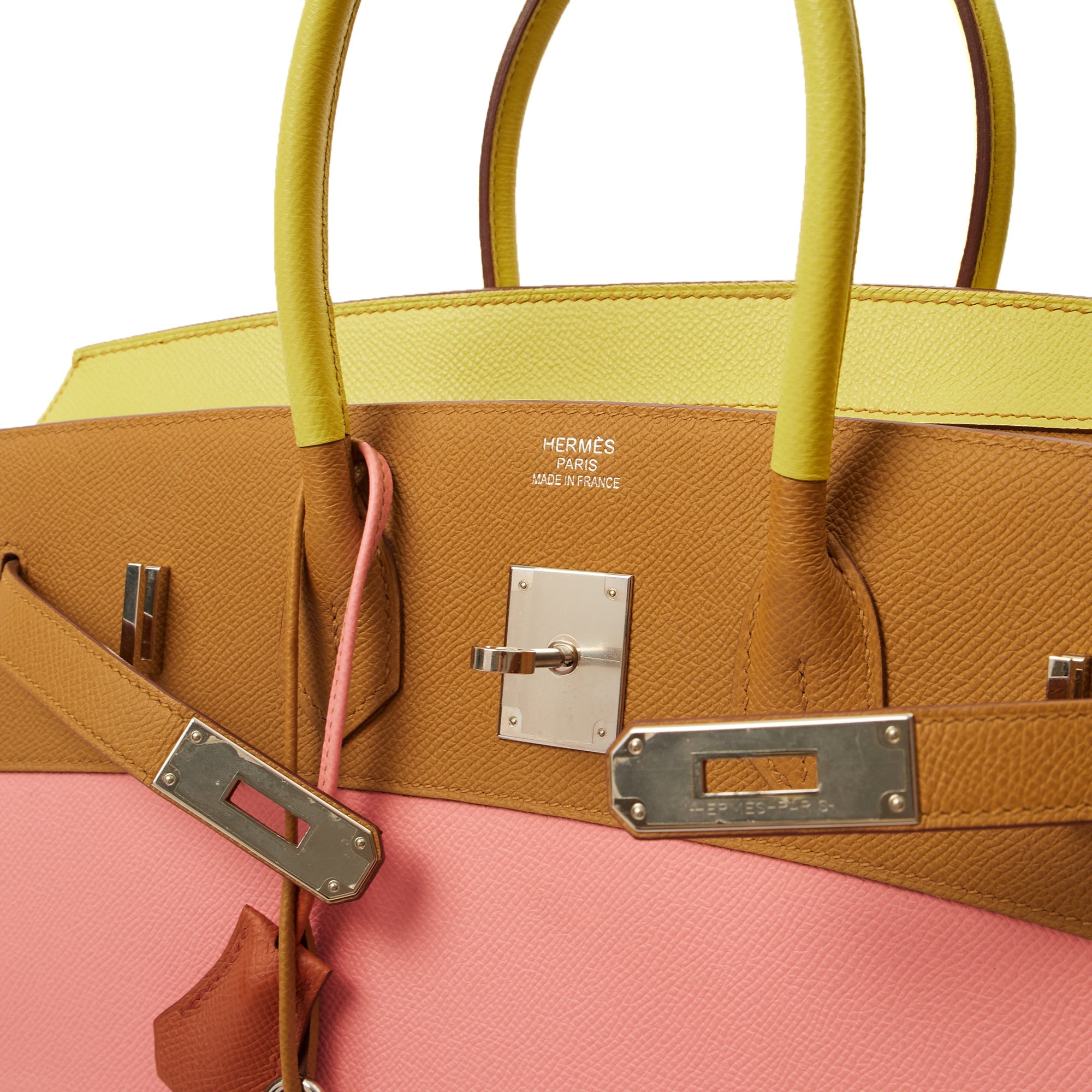 Hermes Tote Birkin 35 in Rose Confetti, Epsom Leather