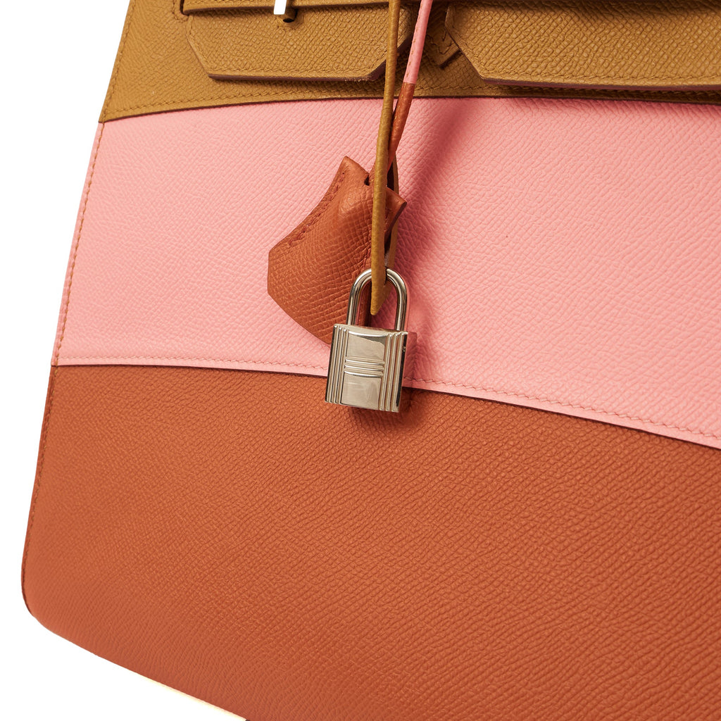 Hermes Tote Birkin 35 in Rose Confetti, Epsom Leather