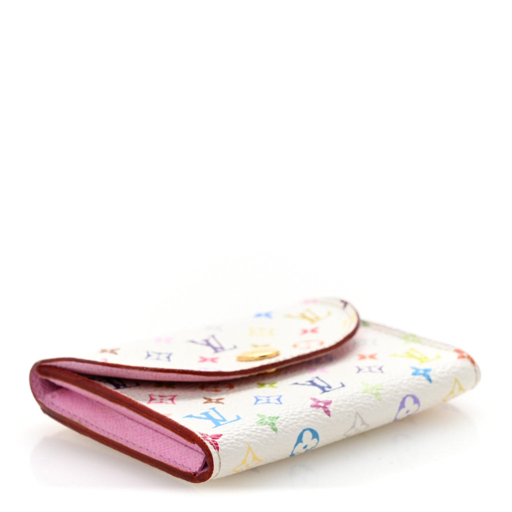 Monogram Multicolor Business  Holder White Litchi