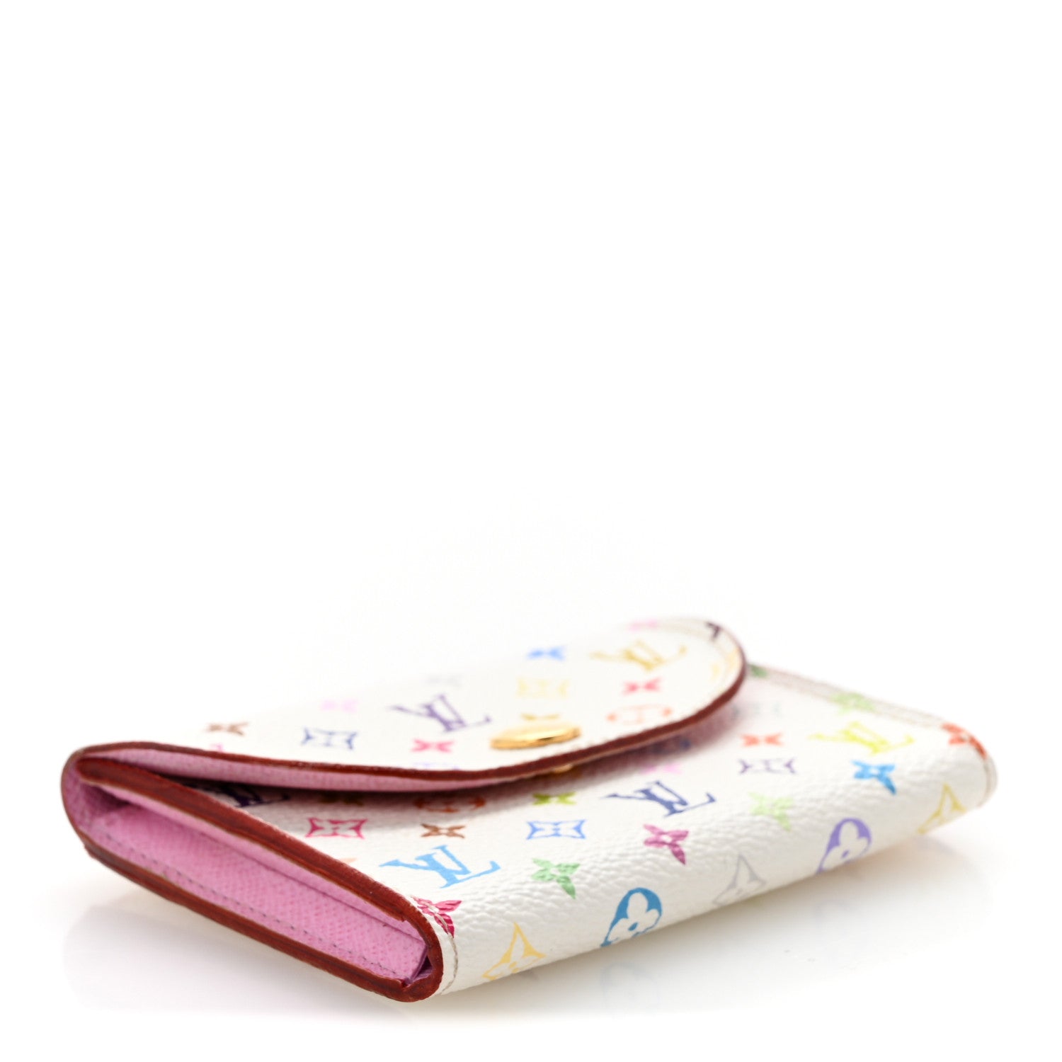 Monogram Multicolor Business  Holder White Litchi
