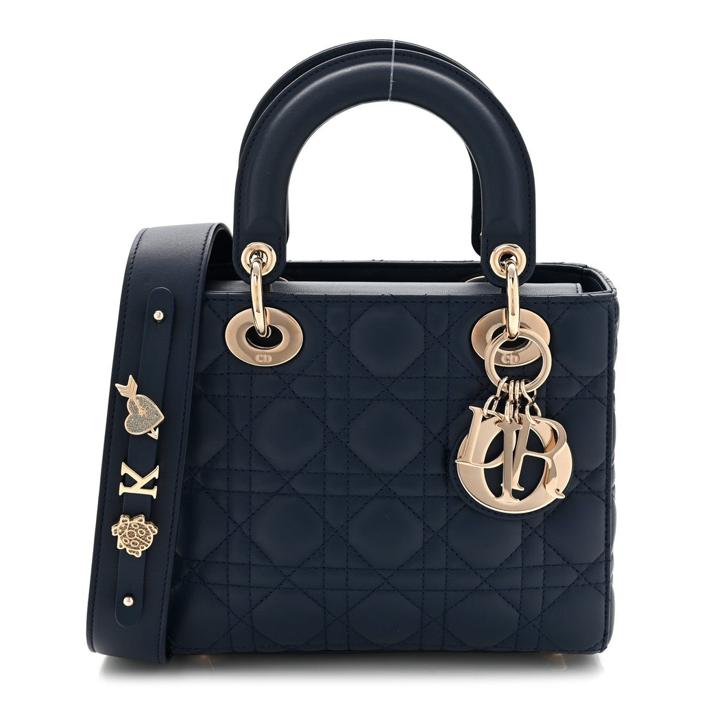 Lambskin Cannage Small My ABCDior Lady Dior Blue