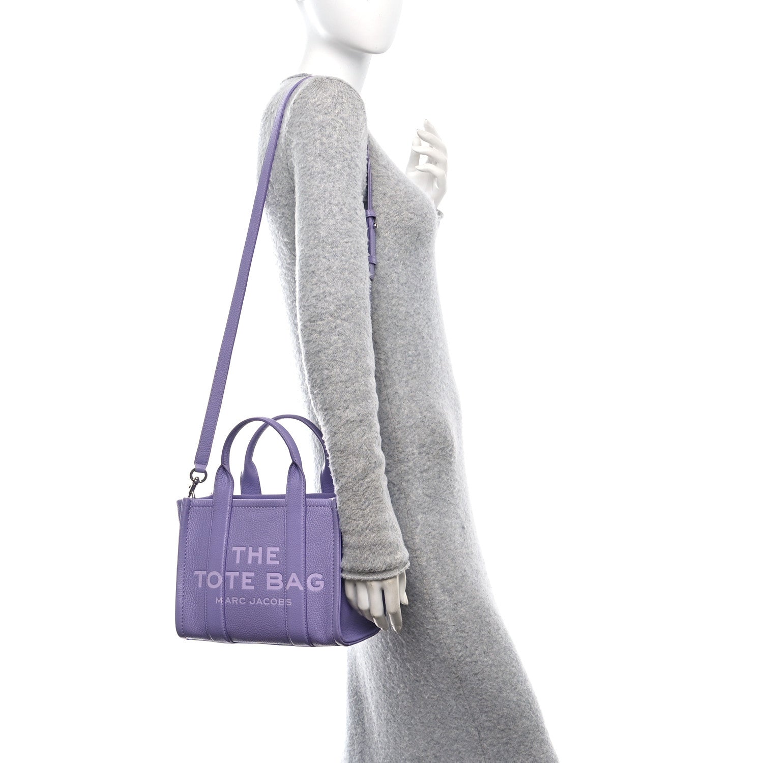 Grained Calfskin Small The Tote Bag Lavender