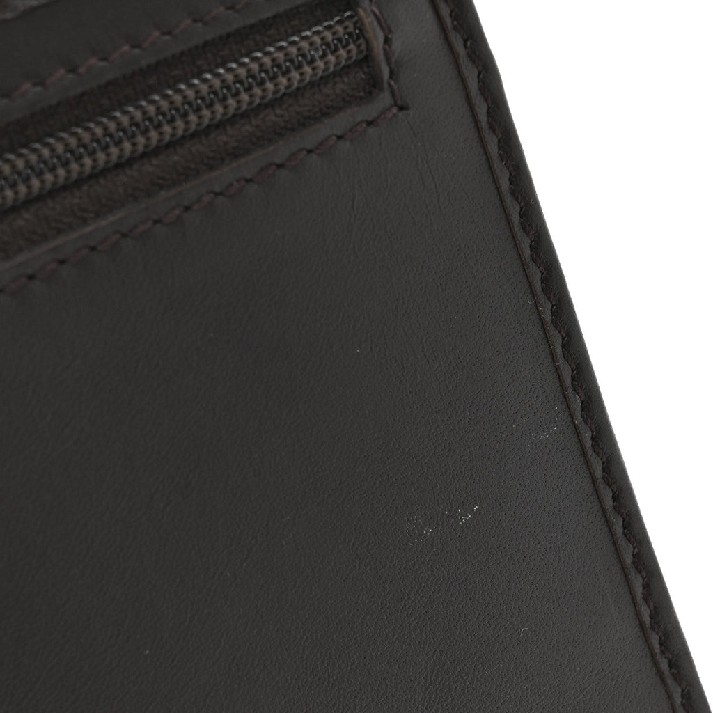 Monogram Calfskin Ladies Web Continental Wallet Beige Ebony Cocoa