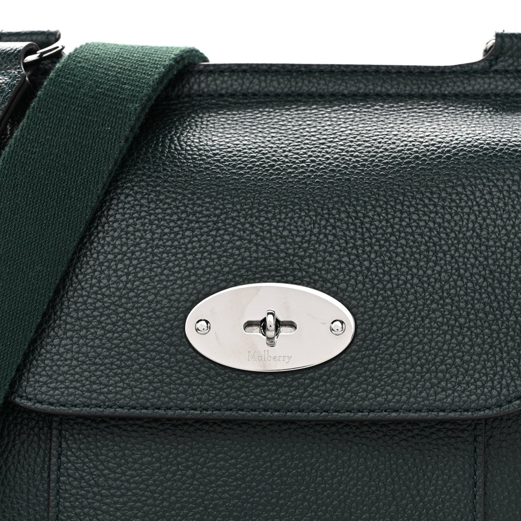 Small Classic Grain Calfskin New Antony Messenger Crossbody Mulberry Green