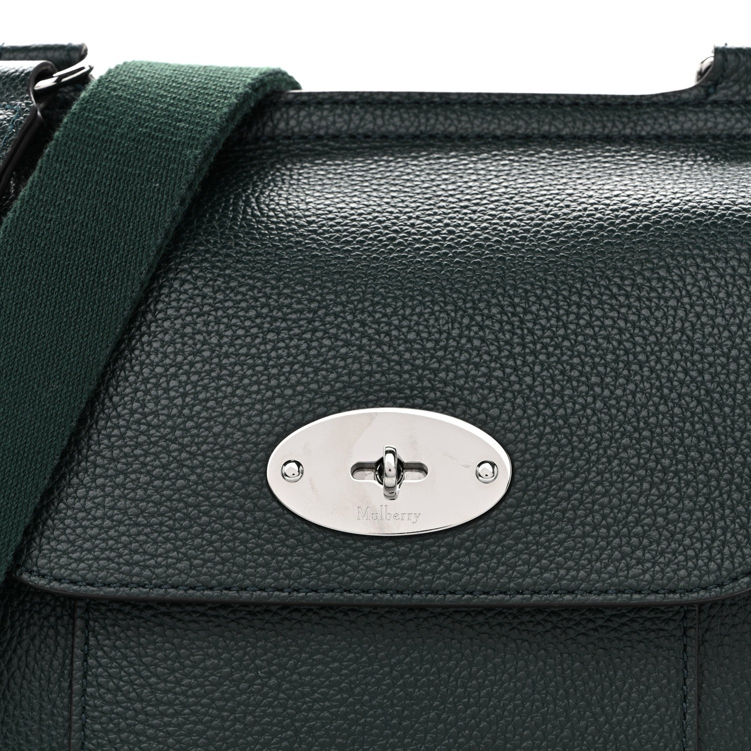 Small Classic Grain Calfskin New Antony Messenger Crossbody Mulberry Green