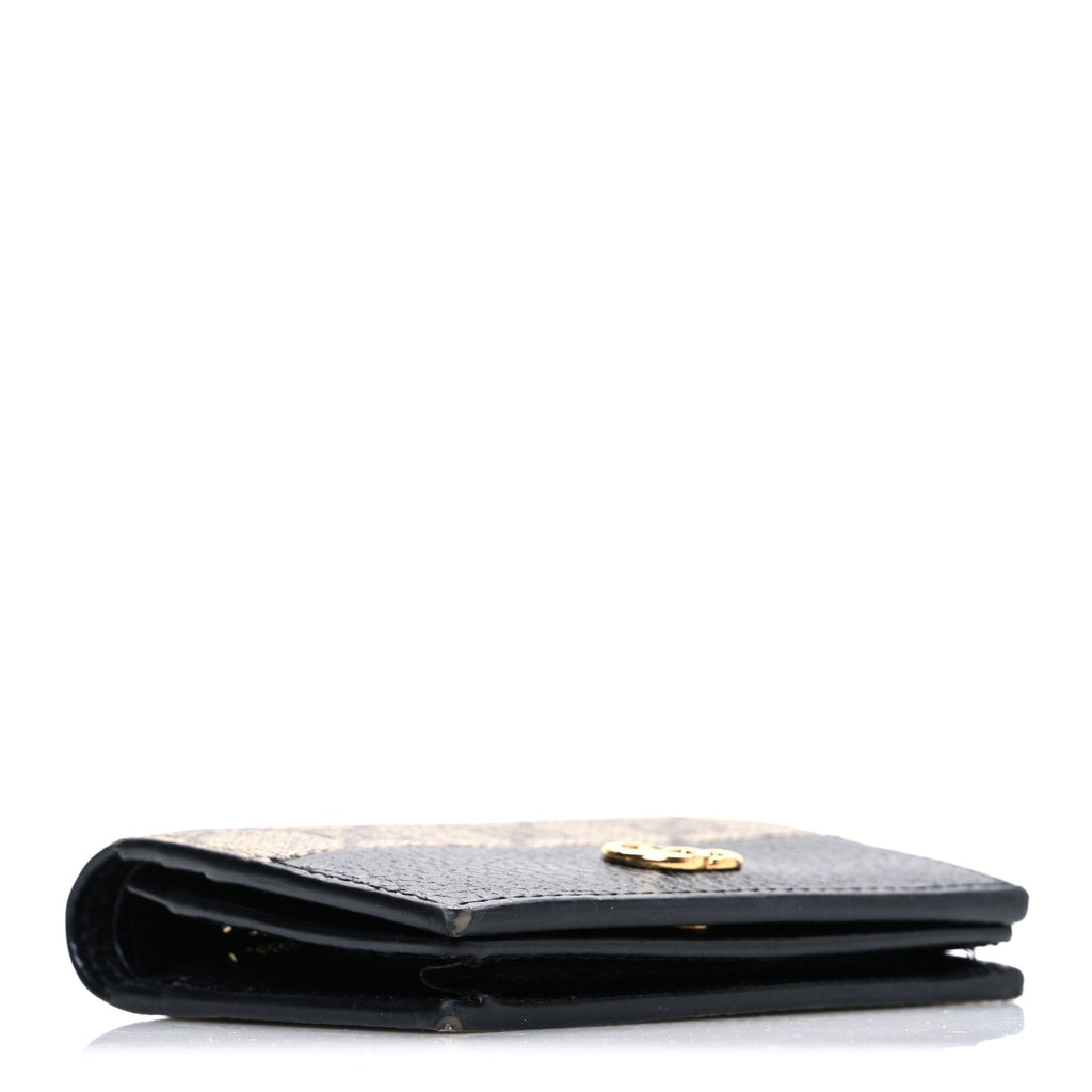 Dollar Calfskin GG Supreme Monogram GG Marmont  Case Black Beige Ebony