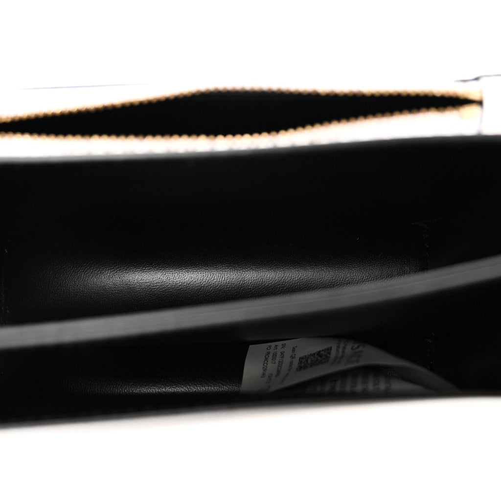 Grained Calfskin La Medusa Shoulder Bag White