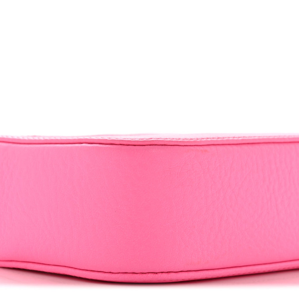 Calfskin Kittens Logo XS Everyday Camera Bag Acid Pink