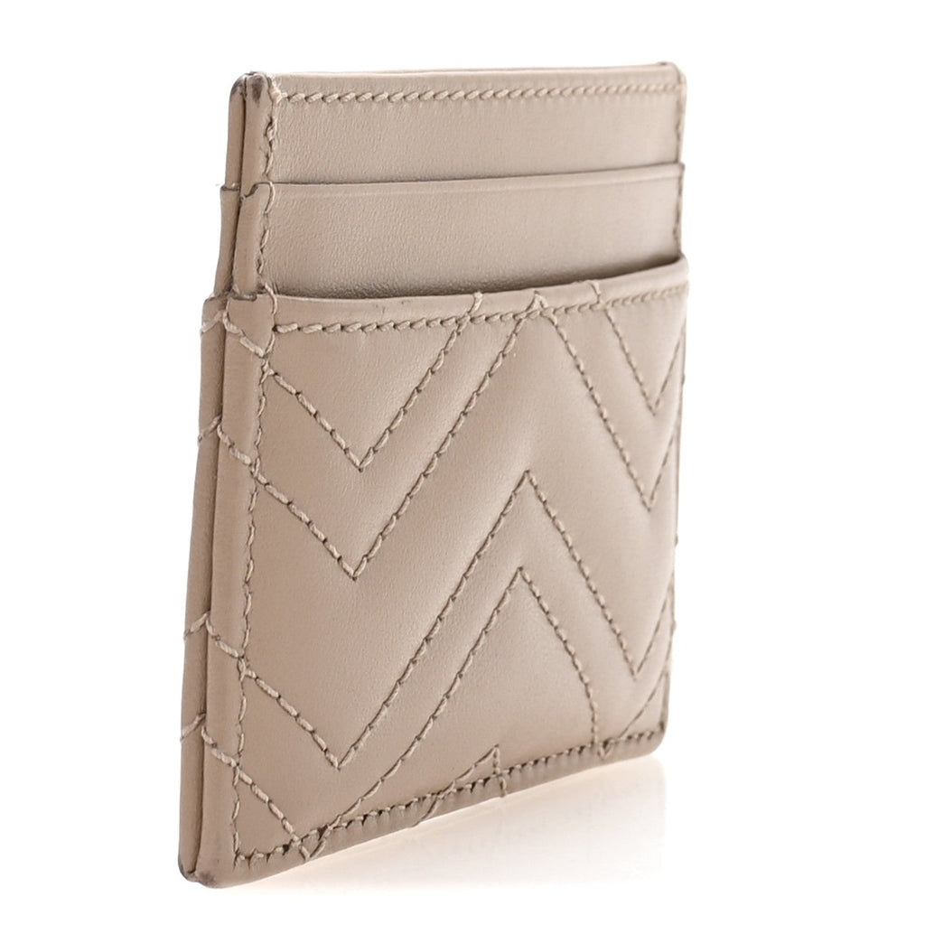 Calfskin Matelasse GG Marmont  Holder Porcelain Rose
