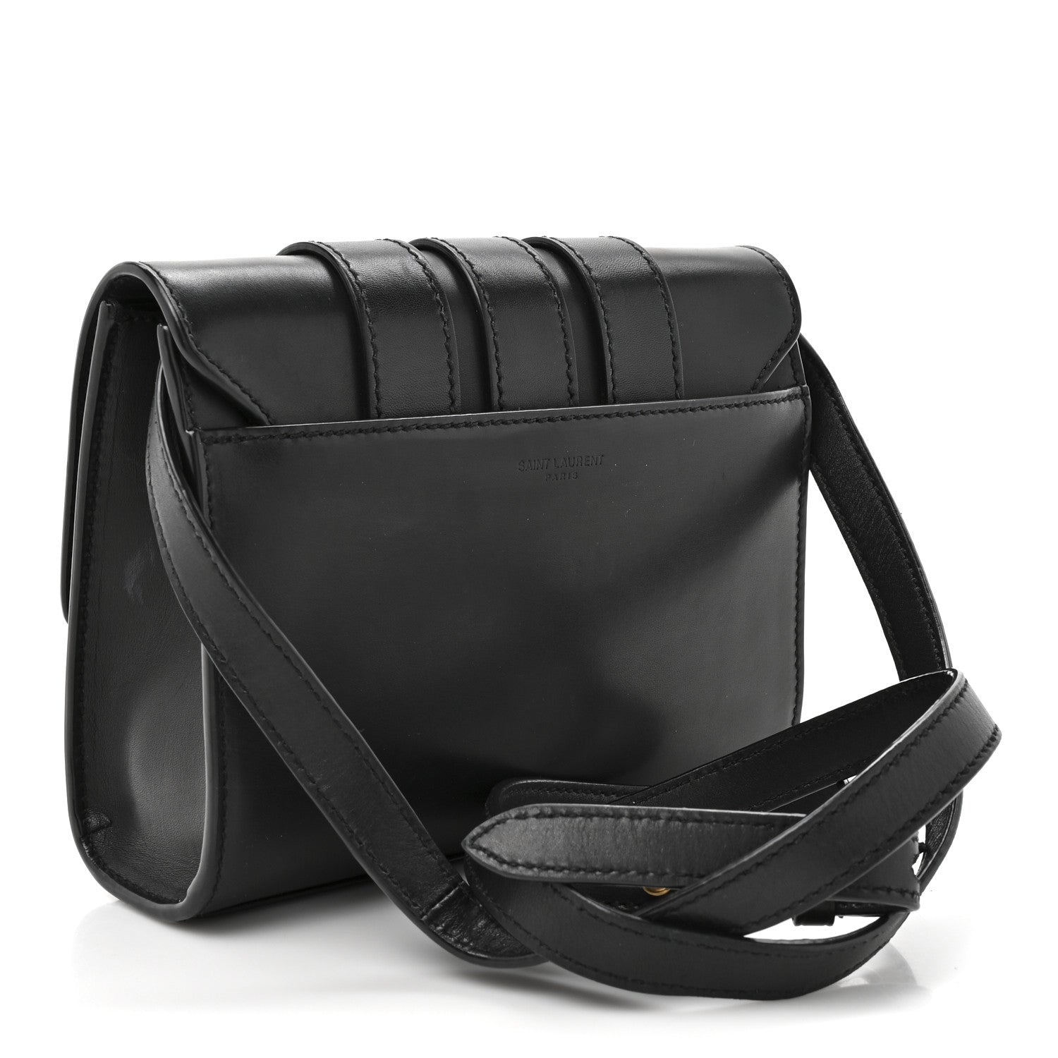 Smooth Calfskin Nico Shoulder Bag Black