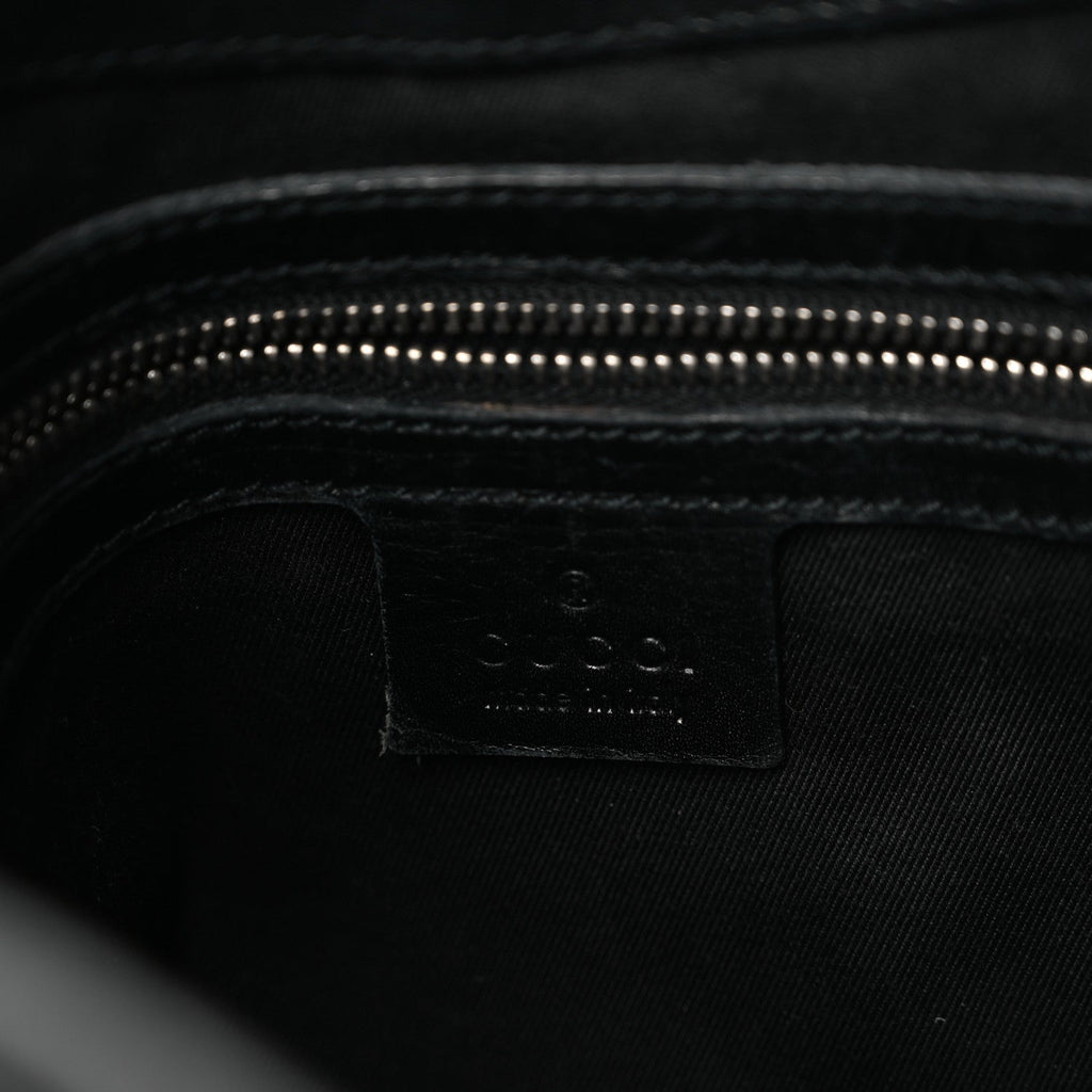 Monogram Piston Shoulder Bag Black