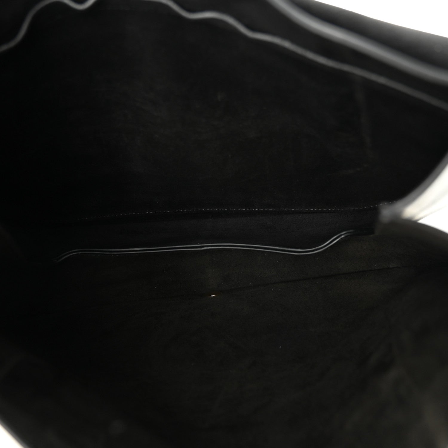 Shiny Lambskin Soft Triomphe Besace Bag Black