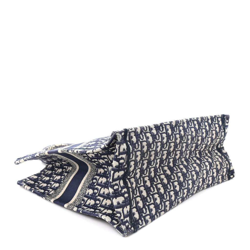 Oblique Large Book Tote Blue Multicolor