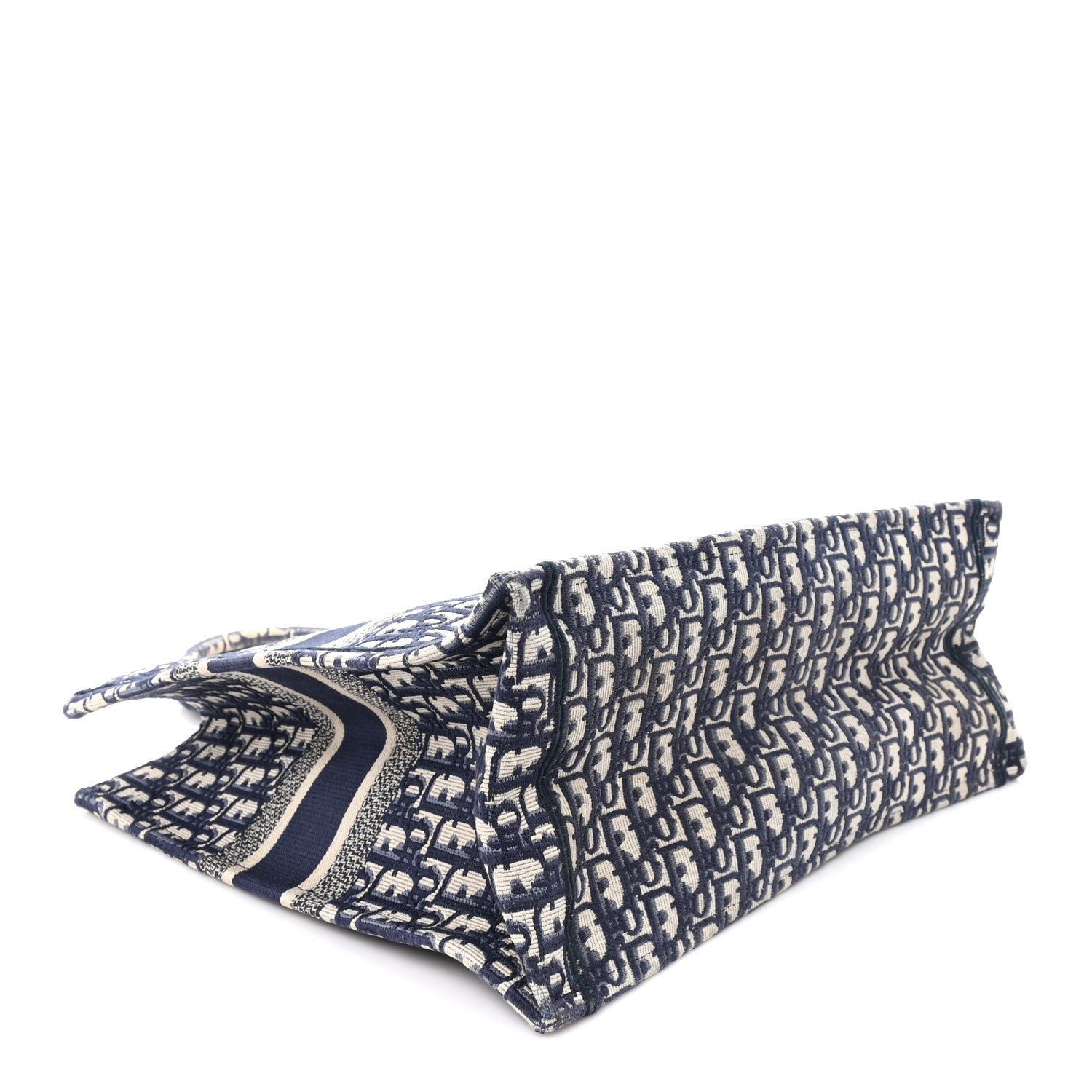 Oblique Large Book Tote Blue Multicolor