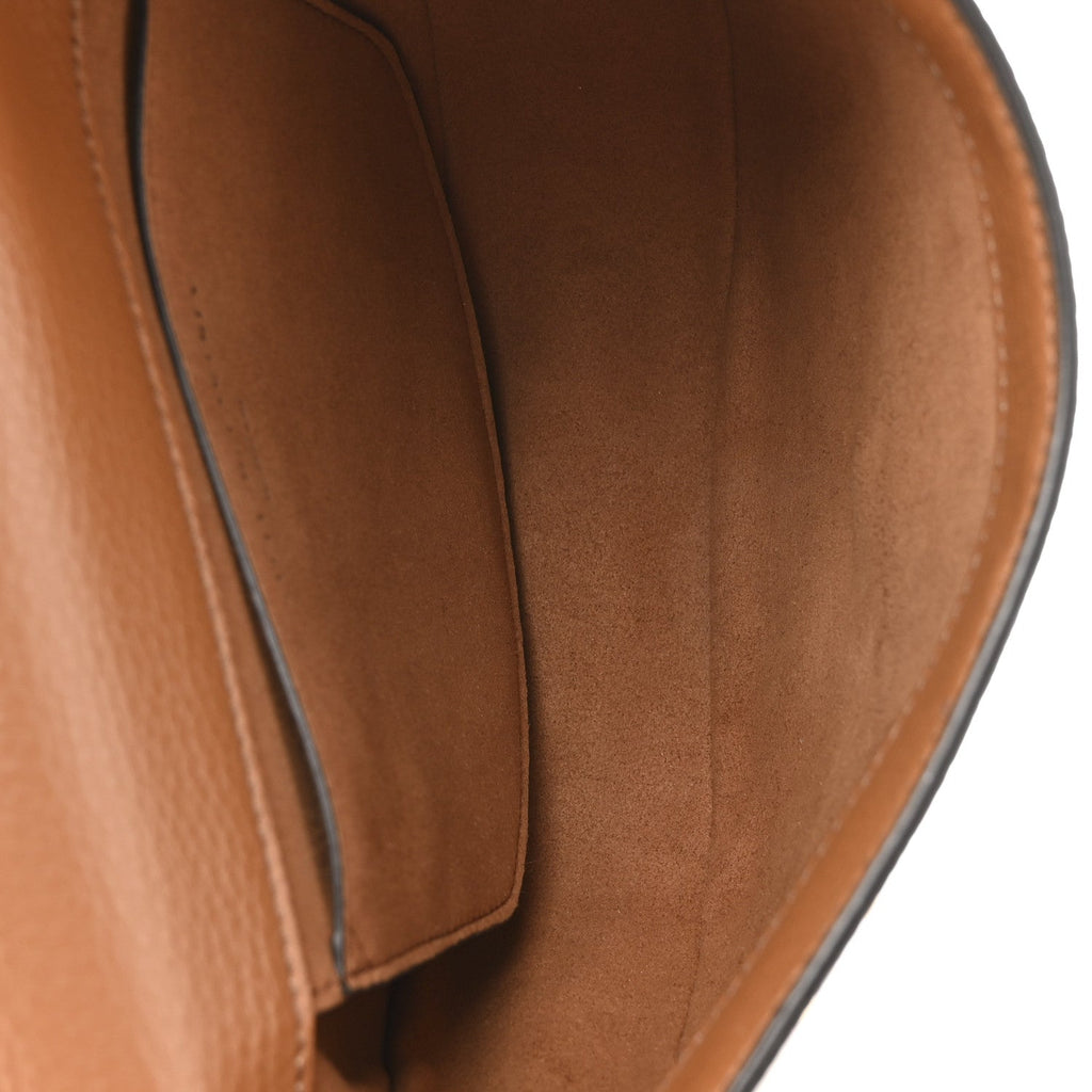 Eco Grainy Alter Mat Studded Frayme Flap Shoulder Bag Pecan