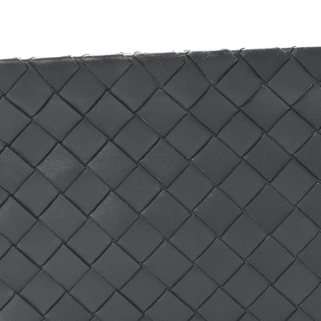 Nappa Intrecciato Small Zip Pouch Thunder