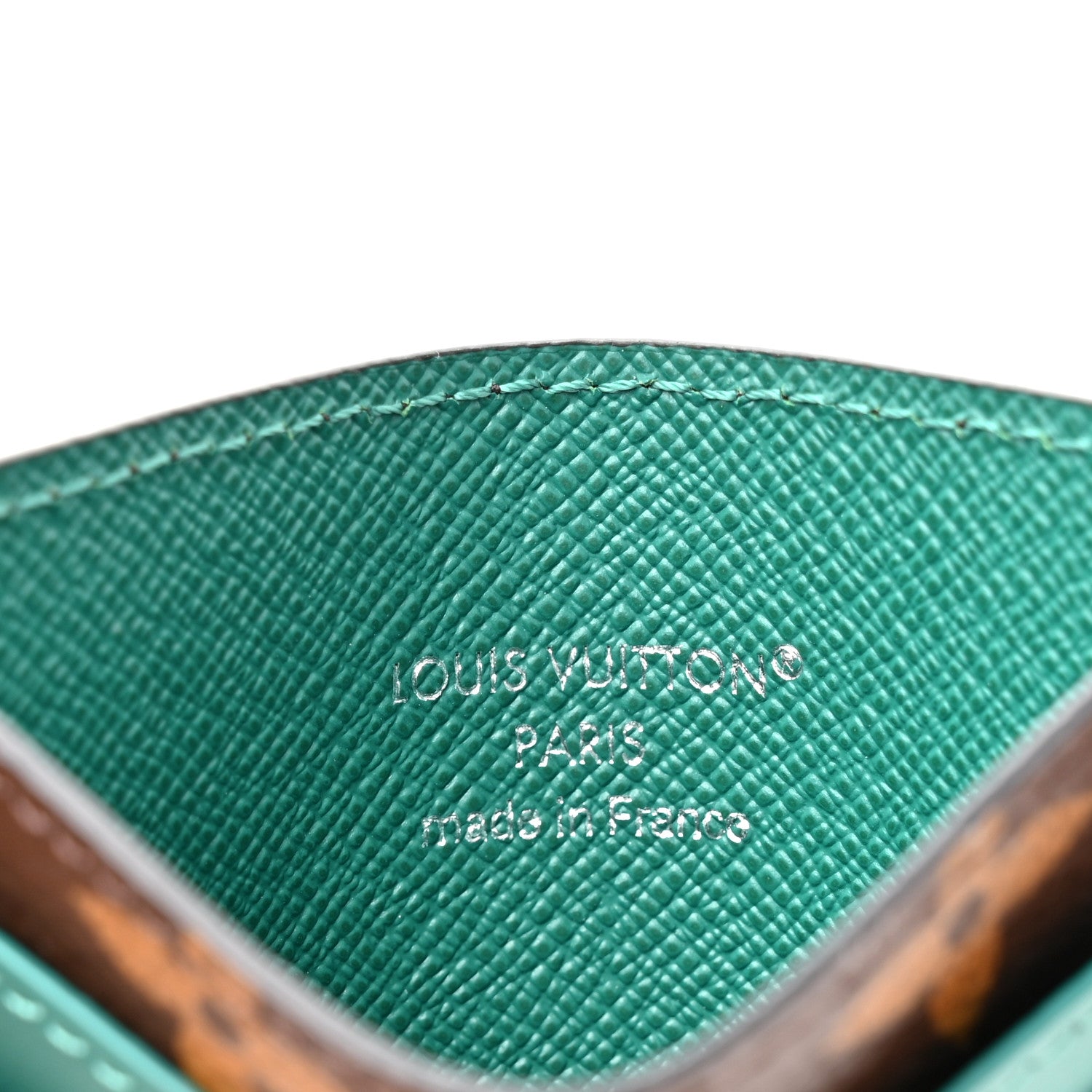 Monogram Macassar Double  Holder Borneo Green