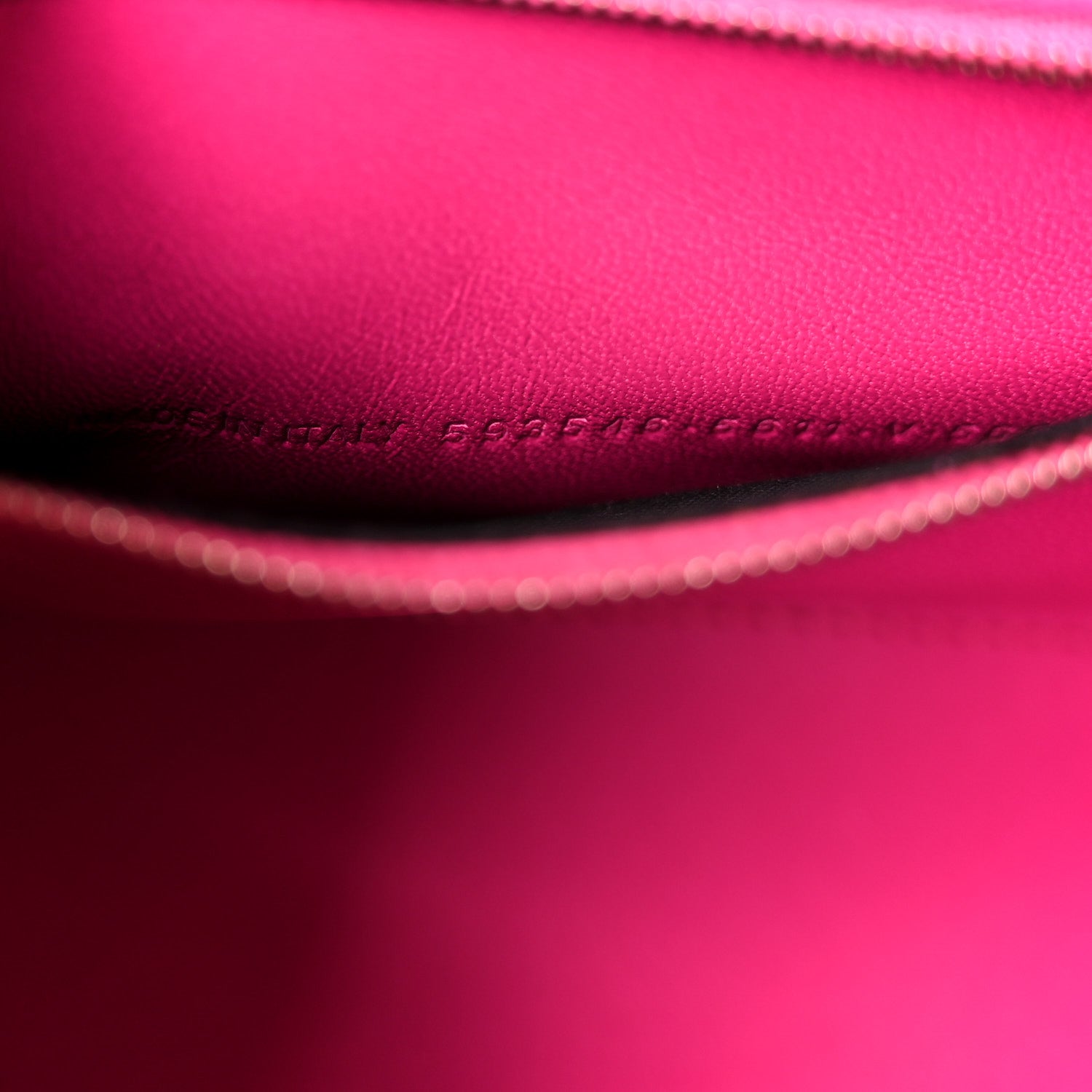 Shiny Box Calfskin Small Hourglass Top Handle Bag Acid Fuchsia