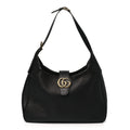 Goatskin Large Aphrodite Shoulder Bag Black