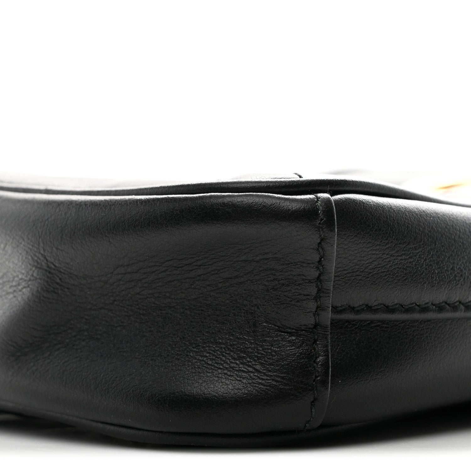 Calfskin Matelasse Mini GG Marmont Crossbody Bag Black
