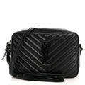 Calfskin Matelasse Monogram Monochrome Lou Camera Bag Black