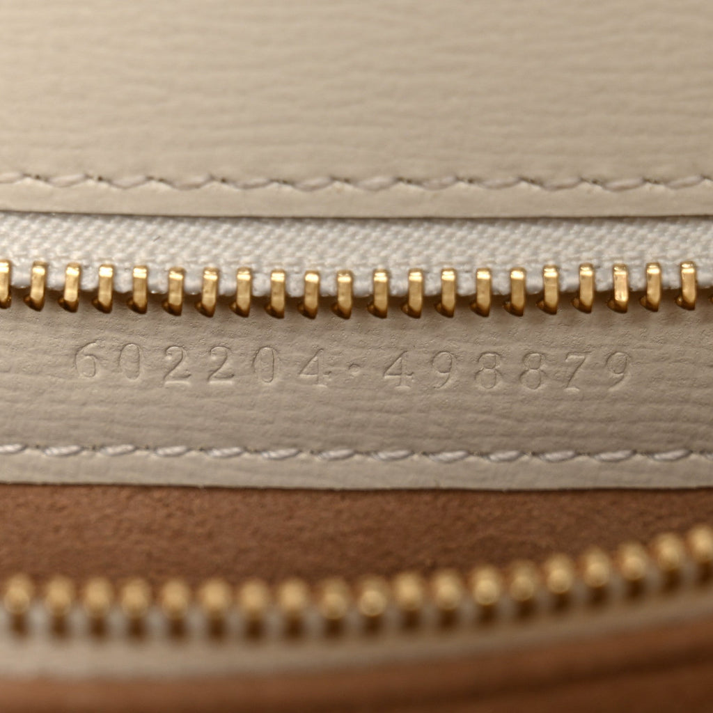 Azalea Calfskin Horsebit 1955 Shoulder Bag Mystic White