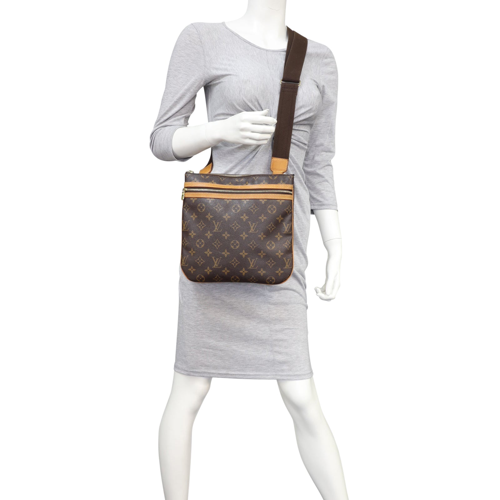 Louis Vuitton Pochette Bosphore Crossbody Monogram